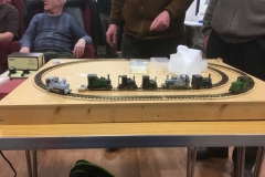 Loco line up on Peter Hardy's test track