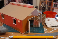 Ben's largely finished loco shed for his latest layout. Image © Ben Powell