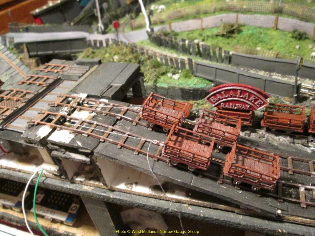 Tim Williams' sheave incline with 3D printed Dinorwic wagons. Image © Tim Williams