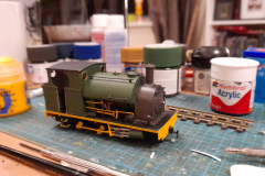 Ben Powell's Sena Estates 0-6-0 Peckett nearing completion.  Image © Ben Powell