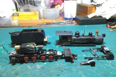 Julien Webb had taken the lack of events as an opportunity to do some work on his large Baldwin 2-8-0 "Victoria" with a new brass chimney and a North West Short Lines re-gear kit.  Image © Julien Webb